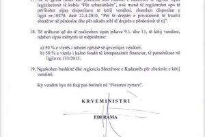 Miratohet vendimi “Për përcaktimin e rregullave të bashkërendimit të punës së bashkive me Agjensinë Shtetërore të Kadastrës   Merr fund shqetësimi për mijëra banorë të Qarkut Vlorë