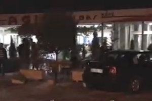 Një aksident është raportuar në Tiranë në rrugën e Dibrës.