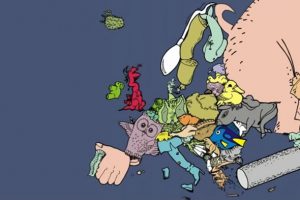 Artisti gjerman transformon hartën e Evropës, me vendin tonë shfrenon imagjinatën