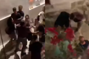 Përleshje në ishullin grek, djali i aktorit të famshëm filmon momentet e përplasjes