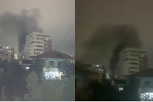Zjarr në një pallat në Yzberisht, shkakton panik tek banorët
