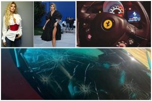 FOTOT/ Makina “Ferrari” e Luana Vjollcës sulmohet në mesnatë, ana e errët e jetës plot rreziqe të moderatores