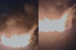 Zjarr në fushën e mbetjeve në Vlorë, flakët vihen nën kontroll pas disa orësh ndërhyrje